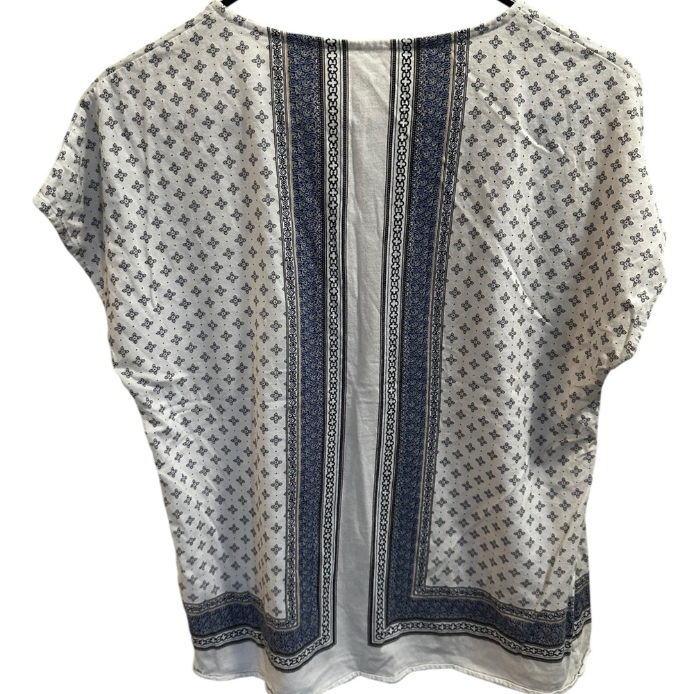 Talbots patterned blouse size small - image 3